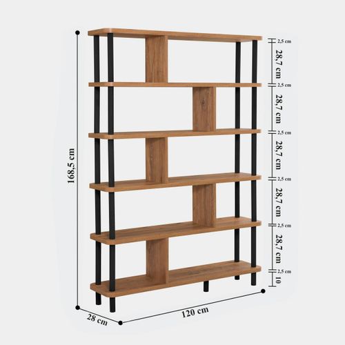 Bibliothèque Étagère Design Organique à Séparateurs Marfa