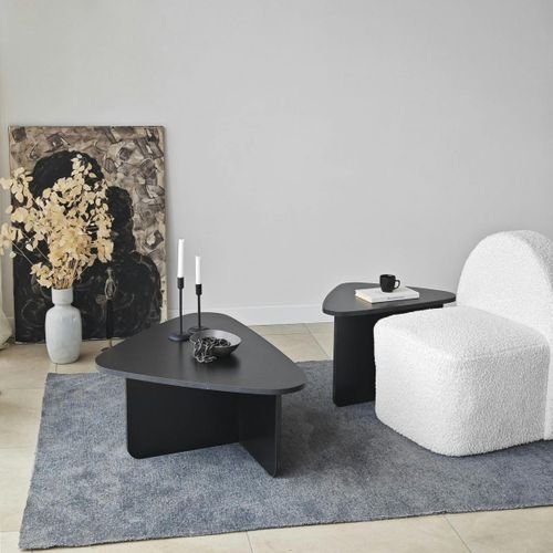 Table Basse Gigogne Noire, Triangle Organique (x2) Marfa