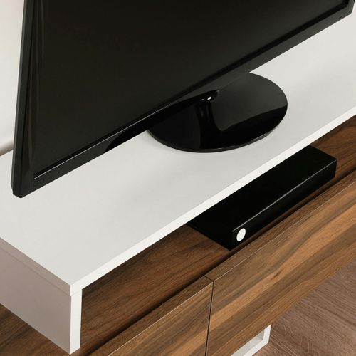 Ensemble Meuble TV Moderne Décor Noyer Et Blanc (3 Pièces) Marfa