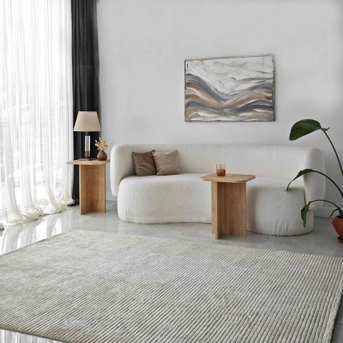 Bout De Canapé Gigogne Bords Arrondis Décor Bois (x2) Marfa