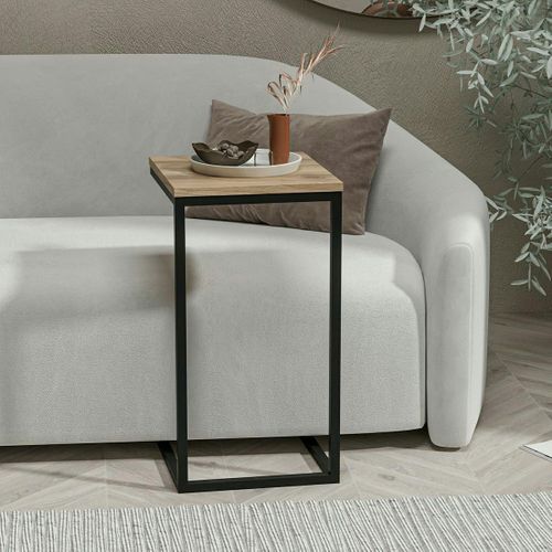 Tablette Canapé Pour Ordinateur Décor Bois Métal Jena