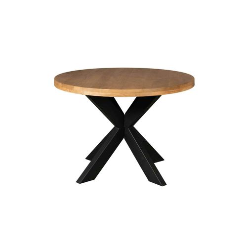 Table à Manger Ronde En Bois Clair D.130 Cm Rivano