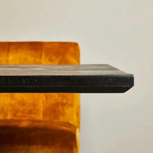 Table à Manger Noire En Bois De Manguier 200 Cm Alvera