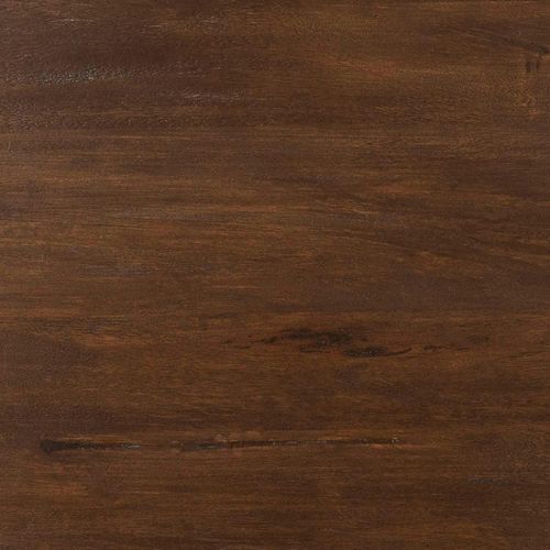 Table Ronde Bois Brun Pied Blanc D.110 Cm Cortina