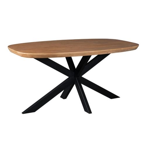 Table à Manger Bois Bords Arrondis 160 Cm Cortina