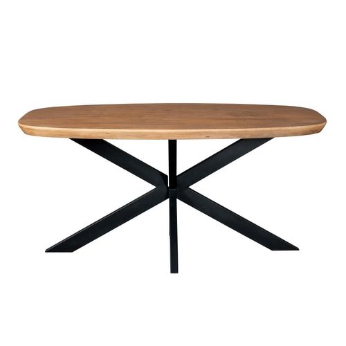 Table à Manger Bois Bords Arrondis 160 Cm Cortina