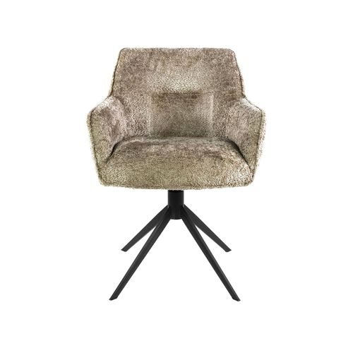 Fauteuil De Table Pivotant En Bouclette Douce Sable (x2) Melbourne