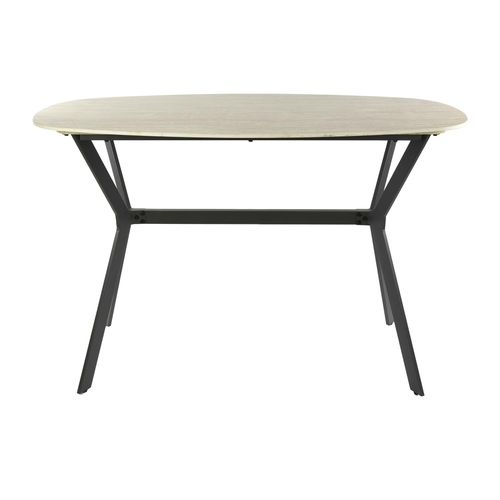 Table Haute Céramique Effet Travertin 140 Cm Ascoli
