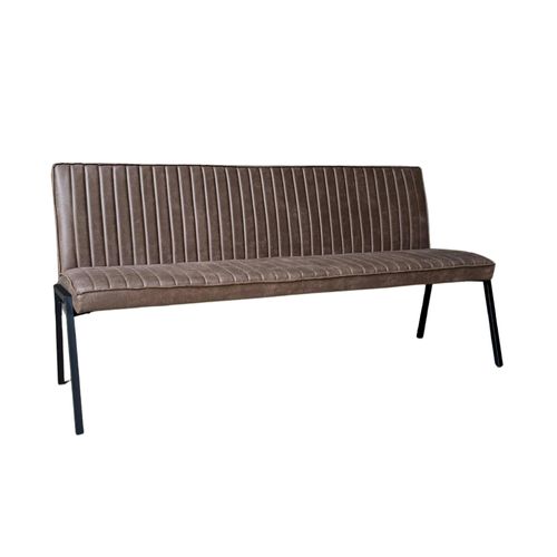 Banc De Table à Manger Marron à Bandes 185 Cm Cortina