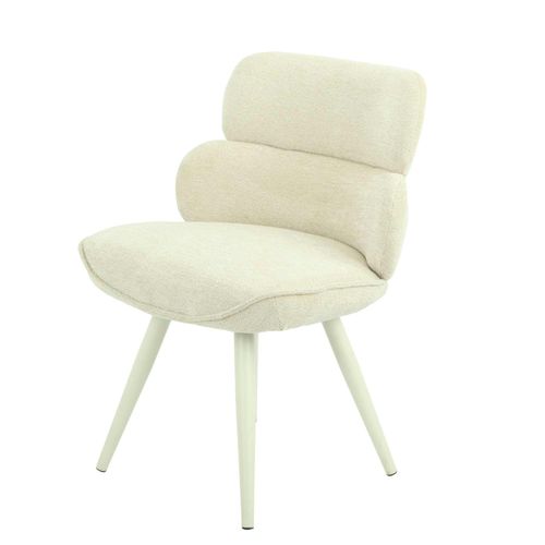 Chaise Tissu Beige à Dossier Structuré (lot De 2) Cortina