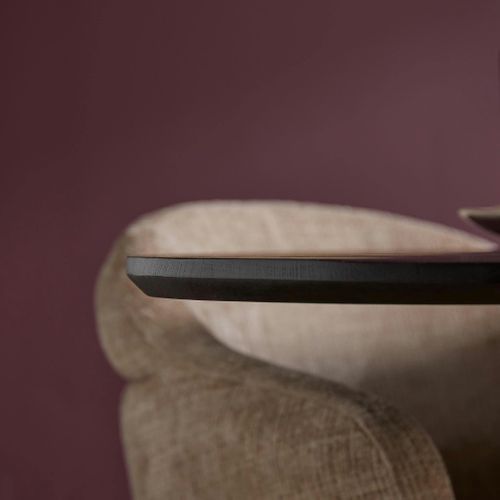 Table Ovale Noire Bois De Chêne 240 Cm Lexton