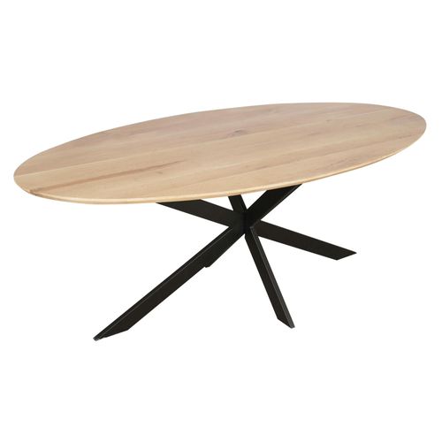 Table à Manger Ovale Bois De Chêne 210 Cm Lexton