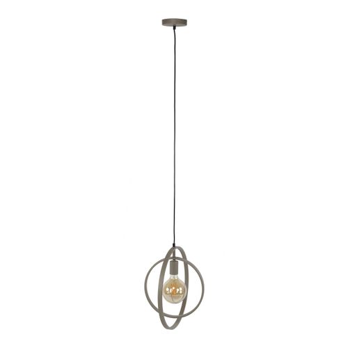 Suspension Métal Beige 1 Anneau Pivotant Tribeca