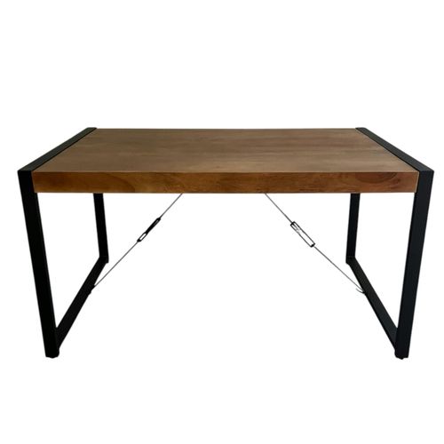 Table à Manger Bois Brun 140 Cm Milora