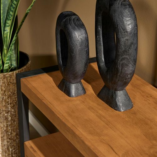 Commode Bois Métal 2 Tiroirs Milora