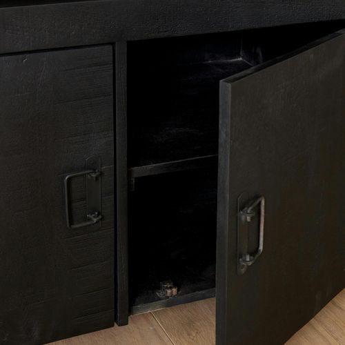 Buffet Bois Noir 4 Portes Milora