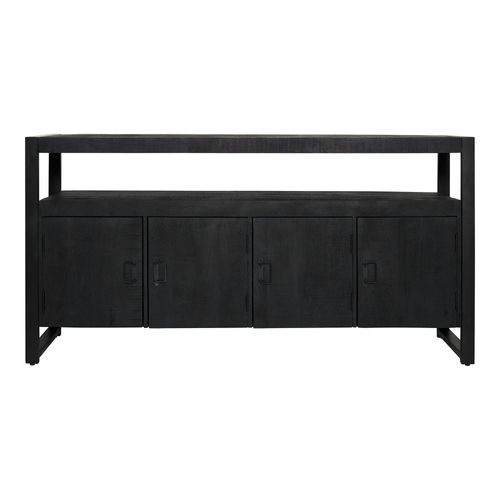 Buffet Bois Noir 4 Portes Milora