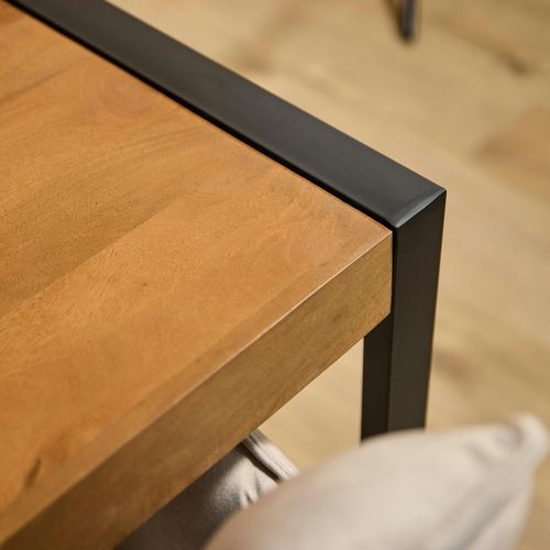 Table à Manger Bois Métal 140 Cm Milora