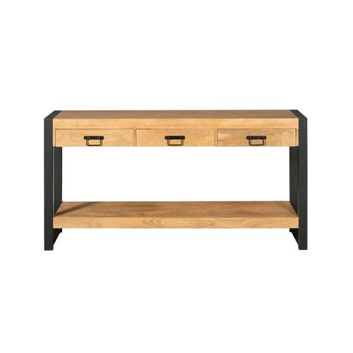 Console Longue Bois Métal 150 Cm Milora