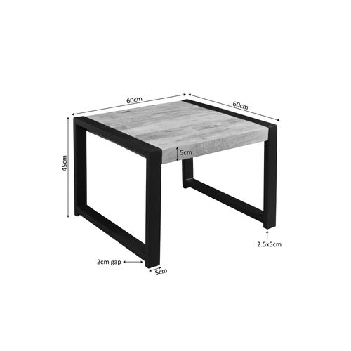 Bout De Canapé Bois Métal Milora