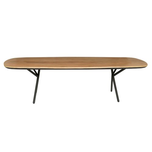 Table Rectangulaire Bois Bords Arrondis 160 Cm Uvea