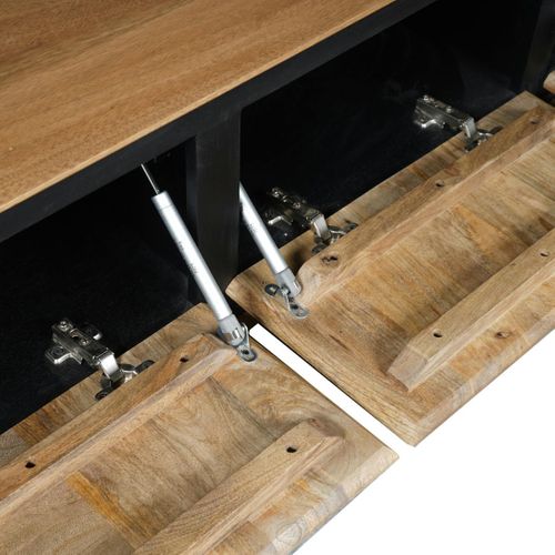 Grande Console D'entrée Bois Cadre Noir 180 Cm Uvea