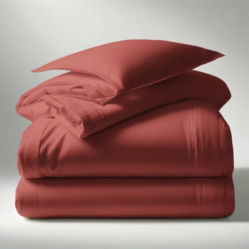 Housse de couette coton TERTIO® Terracotta - 260 X 240 cm