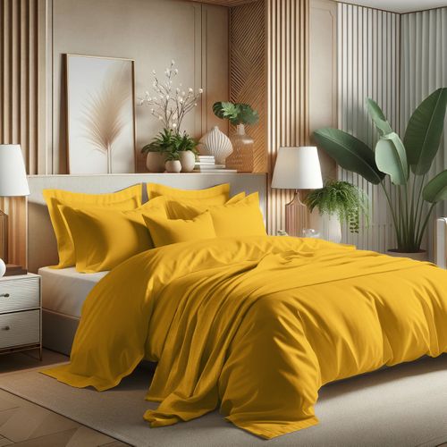 Housse de couette coton TERTIO® Curry - 240 X 220 cm