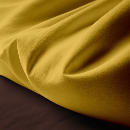 Housse de Couette Coton TERTIO® Curry / Chocolat - 240 X 220 cm