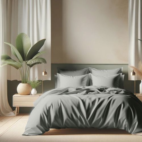 Drap Plat Coton Tilleul - 180 X 290 cm