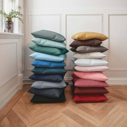 Taie D'oreiller Coton Tertio®  Lichen -63 X 63 Avec Volant