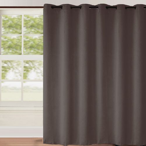 Rideau Occultant Uni Grande Largeur - 240x260 Cm - Taupe