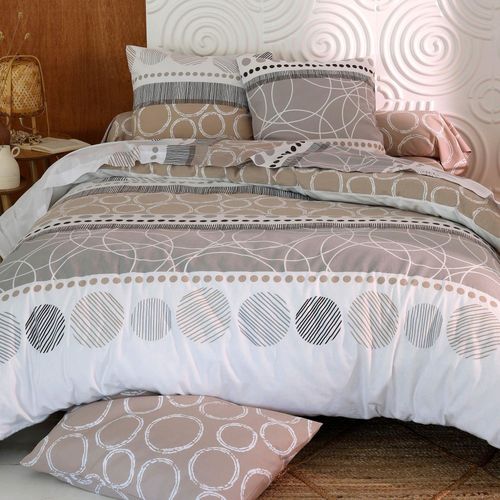 Drap-housse 160x200x28 Beige En Coton