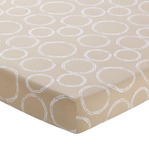 Drap-housse 90x190x28 Beige En Coton