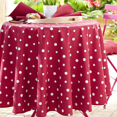 Nappe 180x240 Rose Framboise En Coton