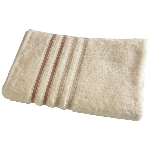 Drap De Bain 70x140 Blanc Écru En Acrylique