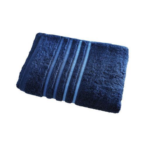Serviette De Toilette 50x100 Bleu Marine En Acrylique