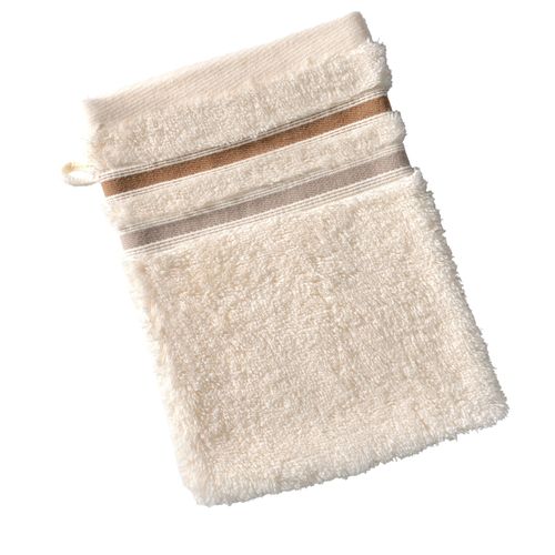 Gant De Toilette 15x21 Blanc Écru En Acrylique