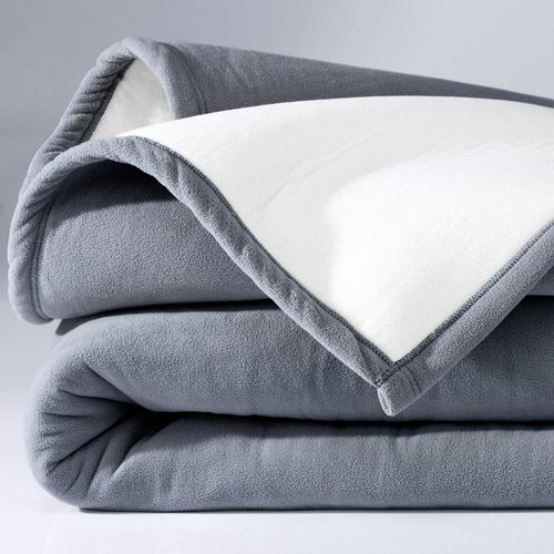 Couverture  Très Chaude 180x220 Gris En Polyester