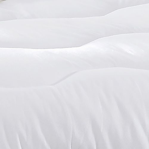 Couette Légère 260x240 Blanc En Coton