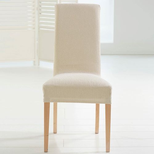 Housse De Chaise 50x50 Naturel En Polyester