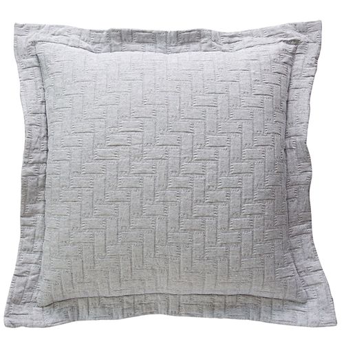Housse D'oreiller 60x60 Gris Perle En Coton