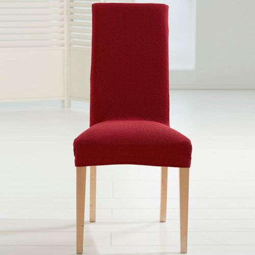 Housse De Chaise 50x50 Rouge Bordeaux En Polyester