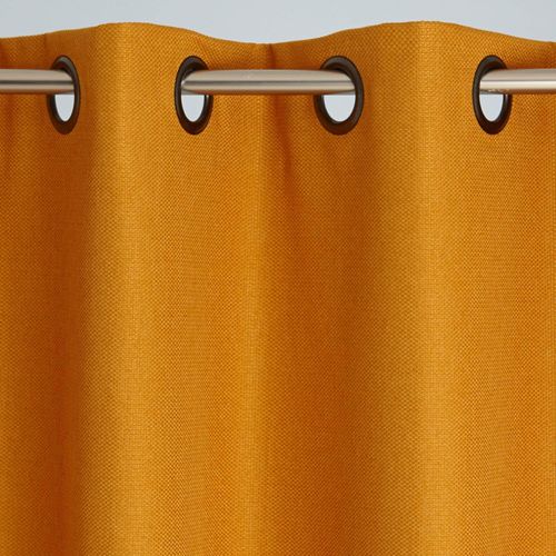 Rideau Occultant 140x240 Jaune Miel En Polyester