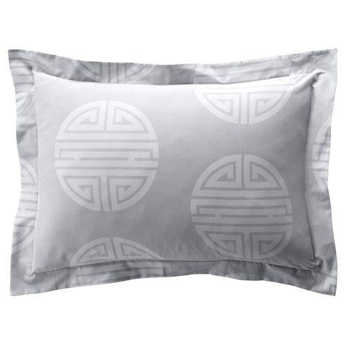 Taie Volant 50x70 Gris Anthracite En Coton