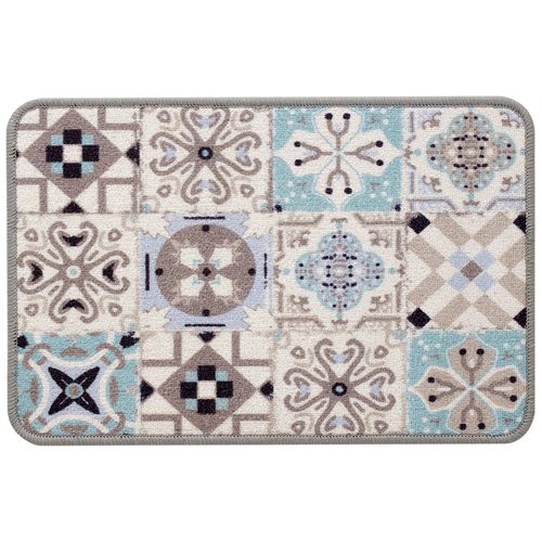 Tapis De Cuisine Unique Bleu En Textile