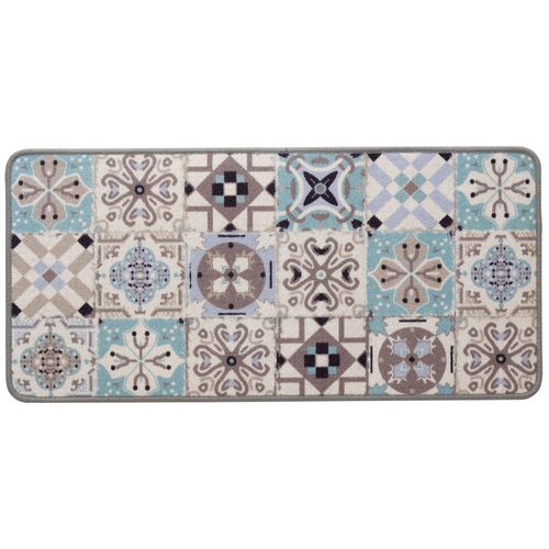 Tapis De Cuisine Unique Bleu En Textile