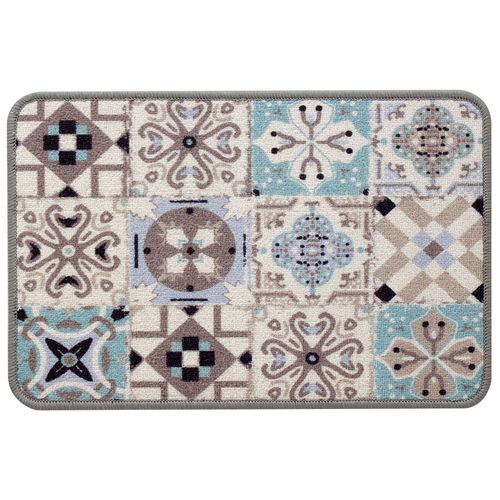 Tapis De Cuisine Bleu En Textile