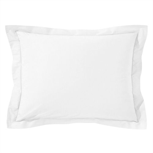 Taie Volant 63x63 Blanc En Coton