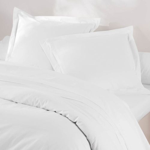 Housse De Couette 240x220 Blanc En Coton